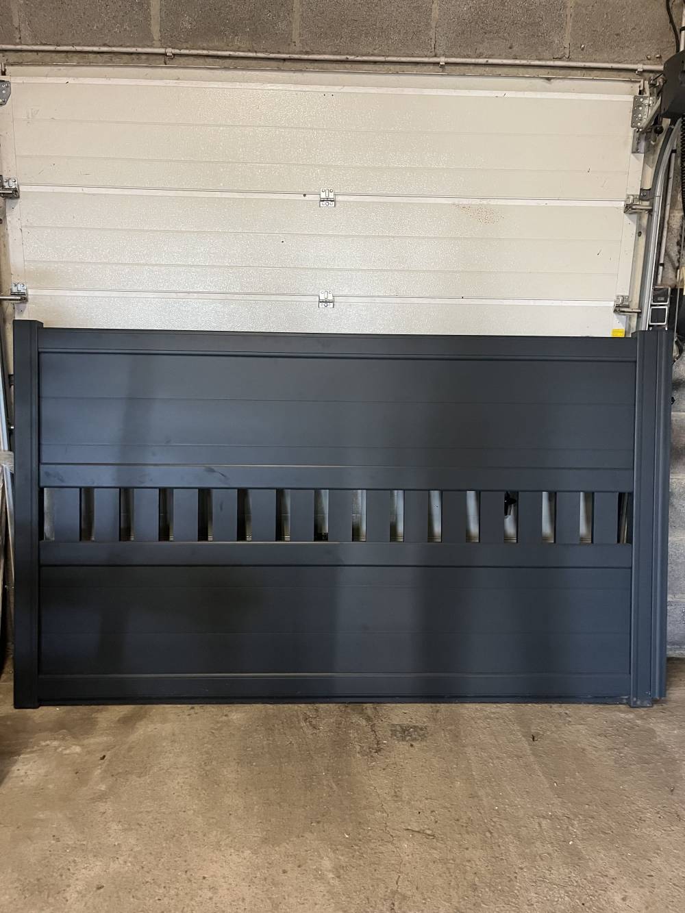 Portillon aluminium type mixte